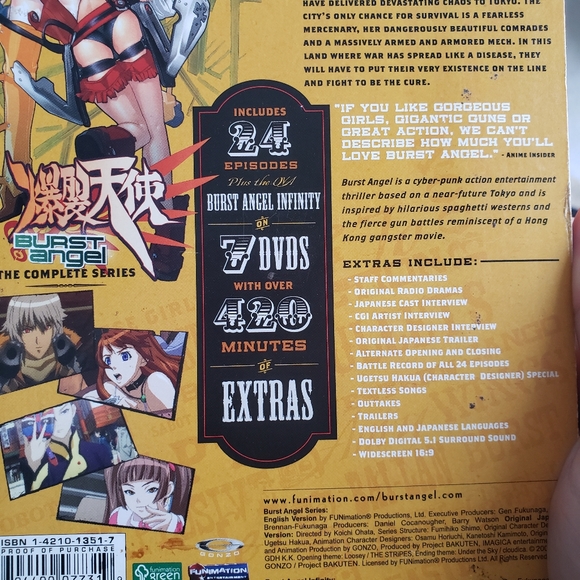 Burst Angel DVD set - Picture 3 of 3